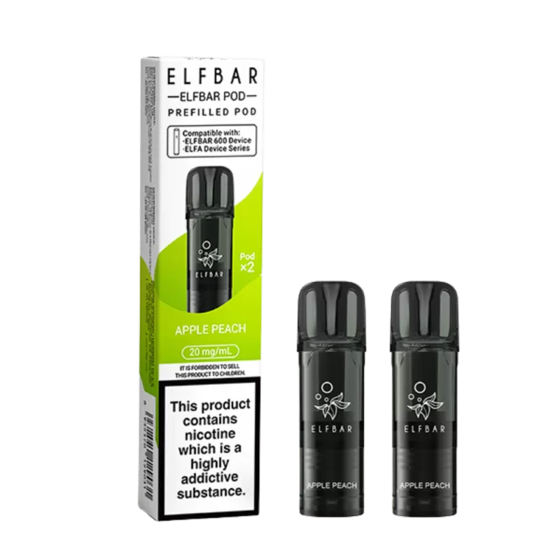 Elf Bar 600 Prefilled Pod Apple Peach