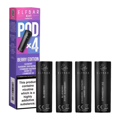 Berry Edition Elfbar 4in1 Pods - Vapeshop Co