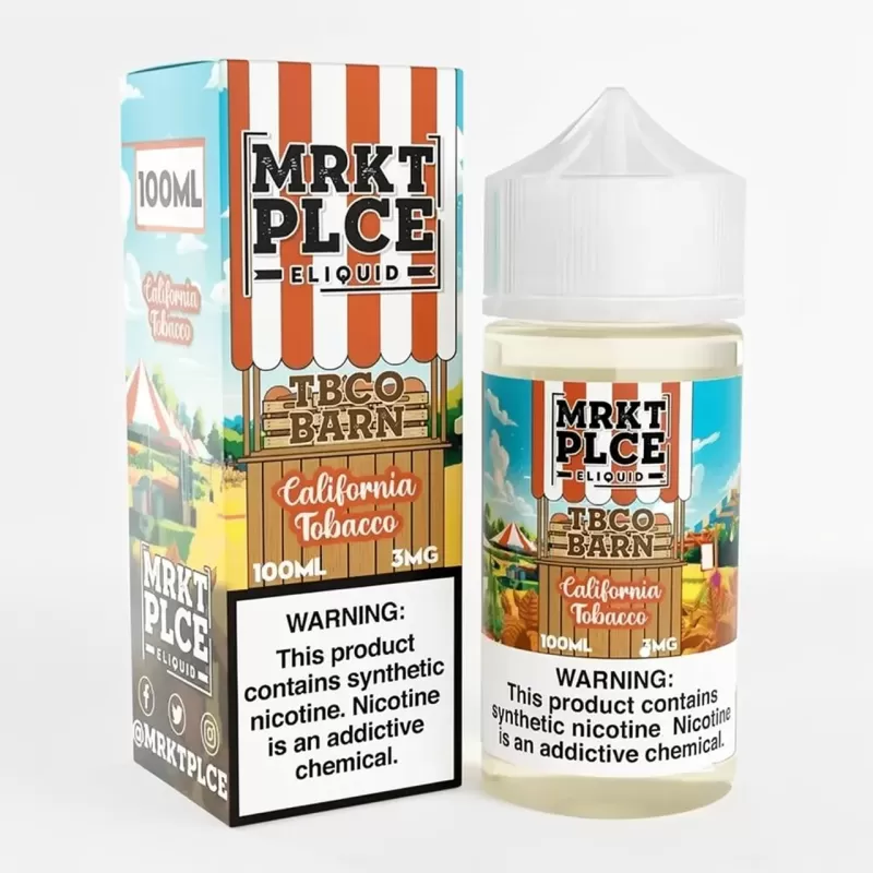 California Tobacco MRKT PLCE Made in USA E-Liquid