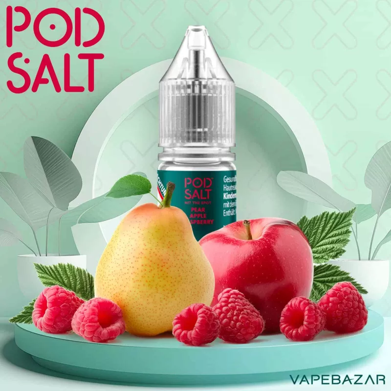 Pod Salt X Nikotinsalz Liquid – Pear Apple Raspberry - 10mg/ml, 20mg/ml