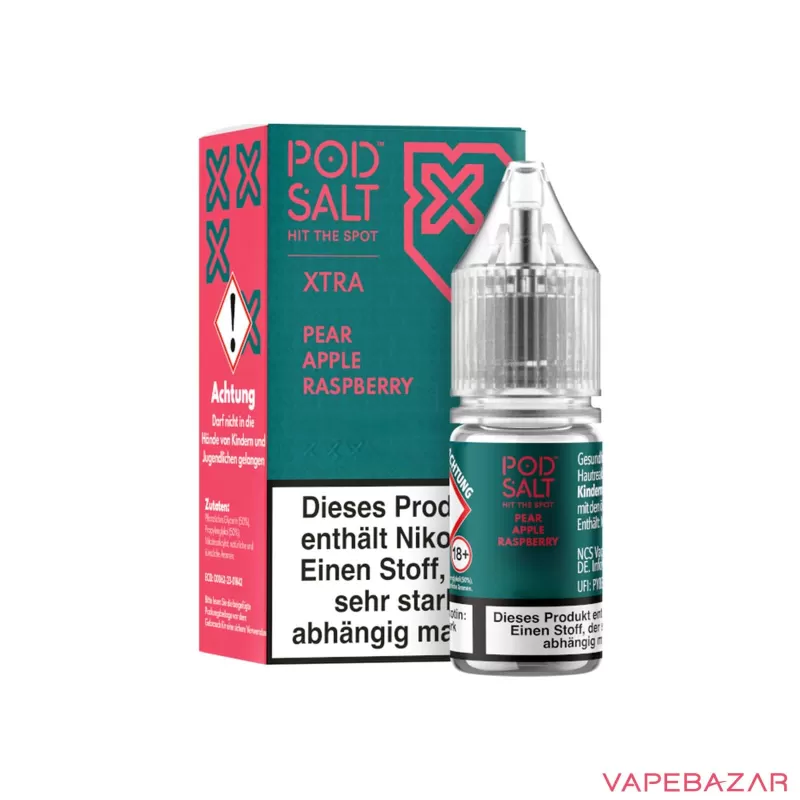 Pod Salt X Nikotinsalz Liquid – Pear Apple Raspberry - 10mg/ml, 20mg/ml - Image 3