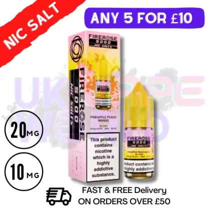 Pineapple Peach Mango – Firerose 10ML Nic Salt