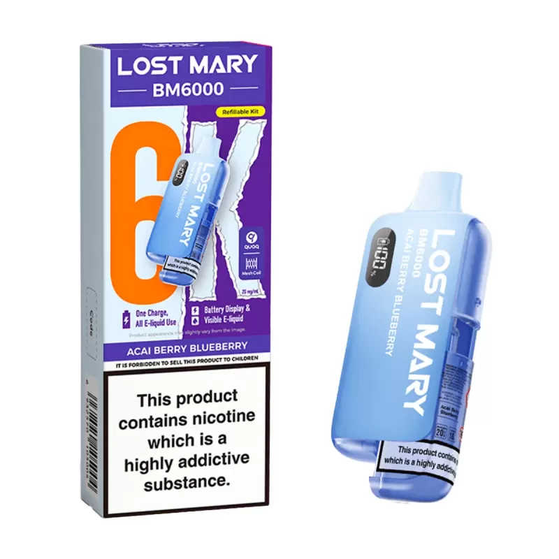 Lost Mary BM6000 Prefilled Pod Kit - Strawberry Ice - Image 3