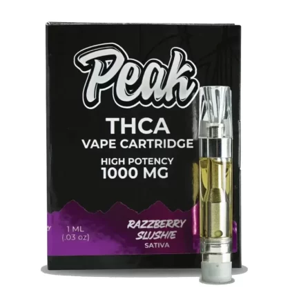 Peak THC-A Razzberry Slushie Cartridge – 1000mg