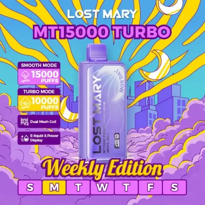 Lost Mary MT15000 Turbo Weekly Edition Disposable – 15000 Puffs - Hawaii Juice (Tuesday)