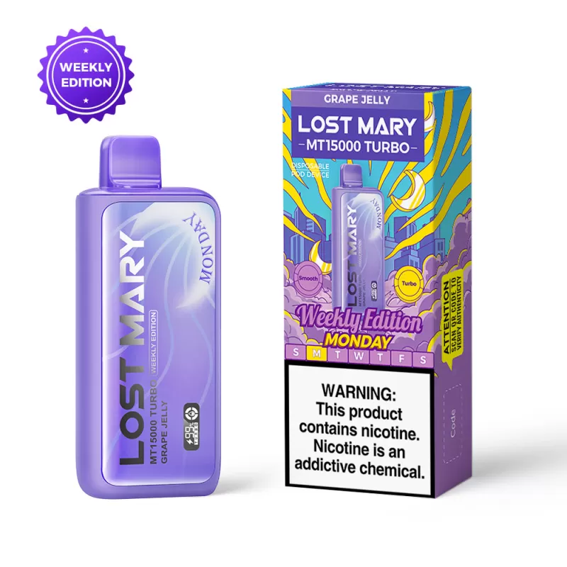 Lost Mary MT15000 Turbo Weekly Edition Disposable – 15000 Puffs - Hawaii Juice (Tuesday) - Image 3