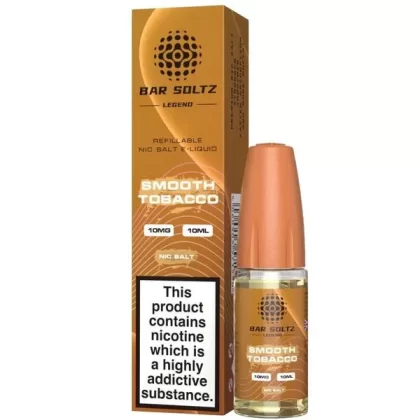 Smooth Tobacco Bar Soltz Legend E-Liquids Nic Salts 10ml