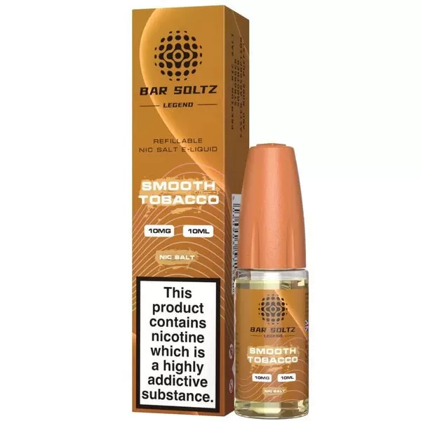 Smooth Tobacco Bar Soltz Legend E-Liquids Nic Salts 10ml