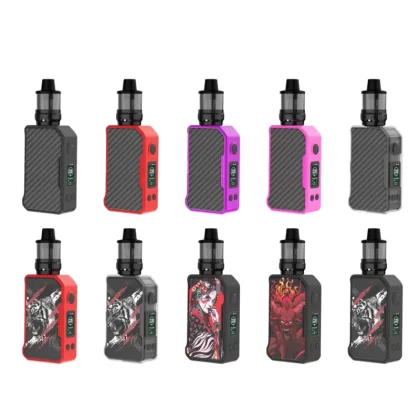 DOVPO MVP 220W Box Mod Kit - Carbon Fiber-Transparent
