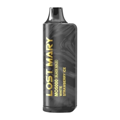 White Strawberry Ice – Lost Mary MO5000 *BLACK EDITION* - Site#VAP~Nicotine#50mg~Size#Single>5 Pack