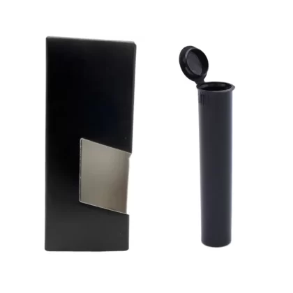 Child-Resistant Vape Cartridge Tube with Paper Box - Choose Box Color#White>Black~Choose Tube Color#White>Clear>Black~Choose Price Tier#Single Unit (Less Than Box Qty)>Box of 500 (Bulk Disco (A7544D)