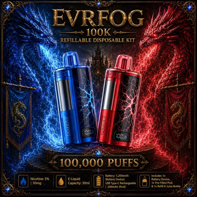 EVRFOG 100K Refillable Disposable KIT - Vapeciga