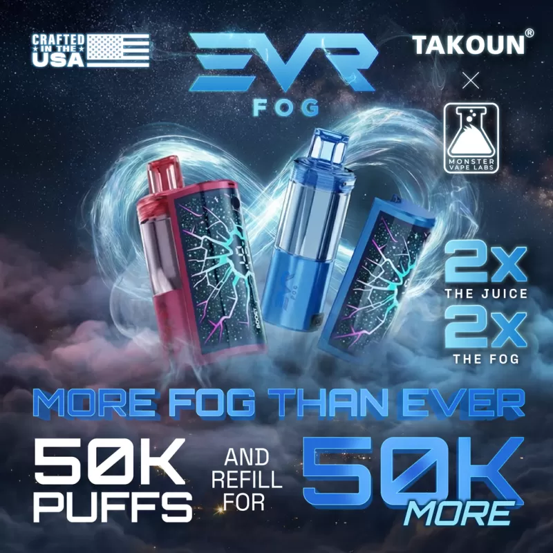 EVRFOG 100K Refillable Disposable KIT - Vapeciga - Image 3