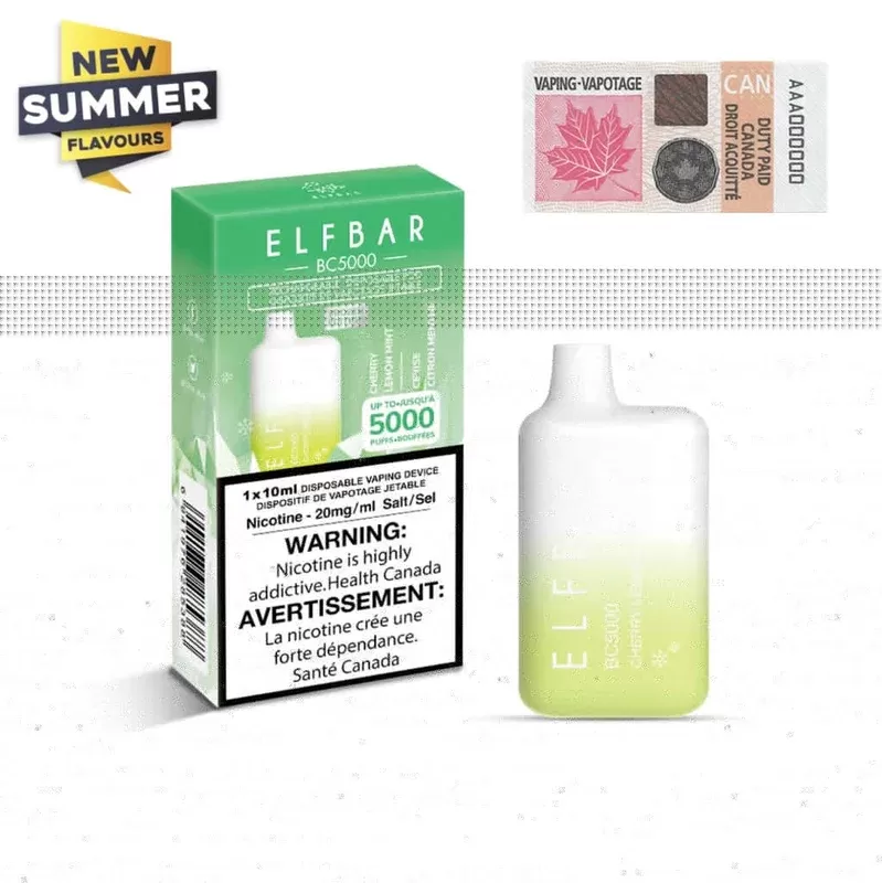 ELF BAR BC5000 Disposable Vape – Cherry Lemon Mint