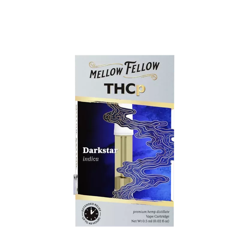 Mellow Fellow THCp 0.5ml Vape Cartridge – Darkstar (indica) - Ejuicewarehouse