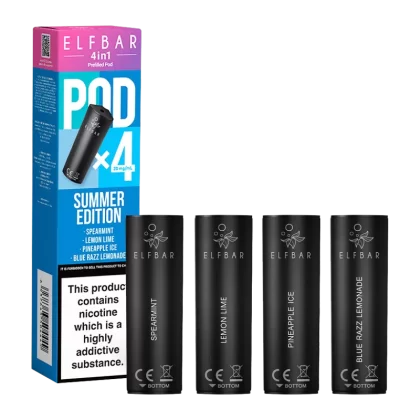 Summer Edition Elfbar 4in1 Pods - 20mg - Vape Product (179912)