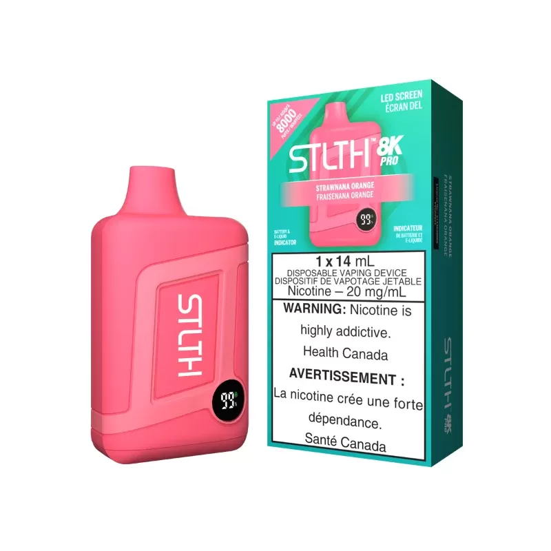 STLTH 8K Pro Strawnana Orange Disposable Vape