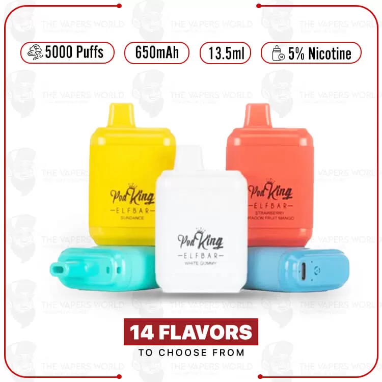 Pod King XC5000 Disposable Vape - Thevapersworld