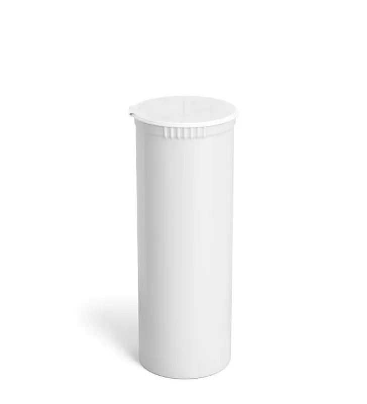 Child Resistant | Opaque White Pop Top PCR Bottles | 60dr – 14g – 75 Count