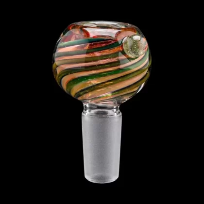 Smoke Cartel Pink and Green Swirl Bowl – 14mm