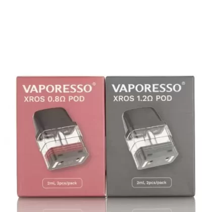 VAPORESSO XROS REPLACEMENT PODS 2ML - 0.8 XROS MESH POD, 1.2 XROS MESH POD; 1 PCS, Pack Of 2