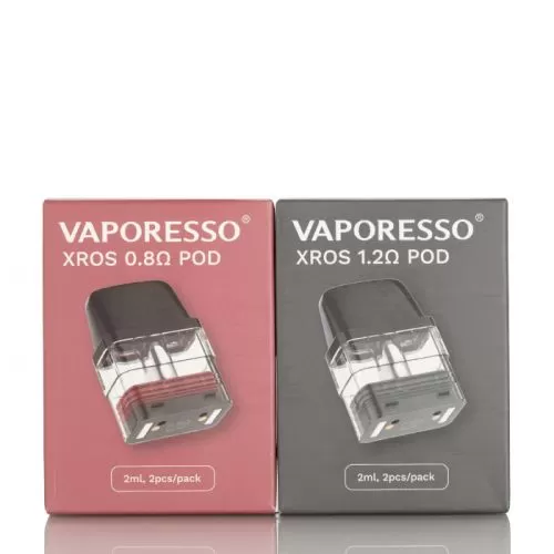 VAPORESSO XROS REPLACEMENT PODS 2ML - 0.8 XROS MESH POD, 1.2 XROS MESH POD; 1 PCS, Pack Of 2