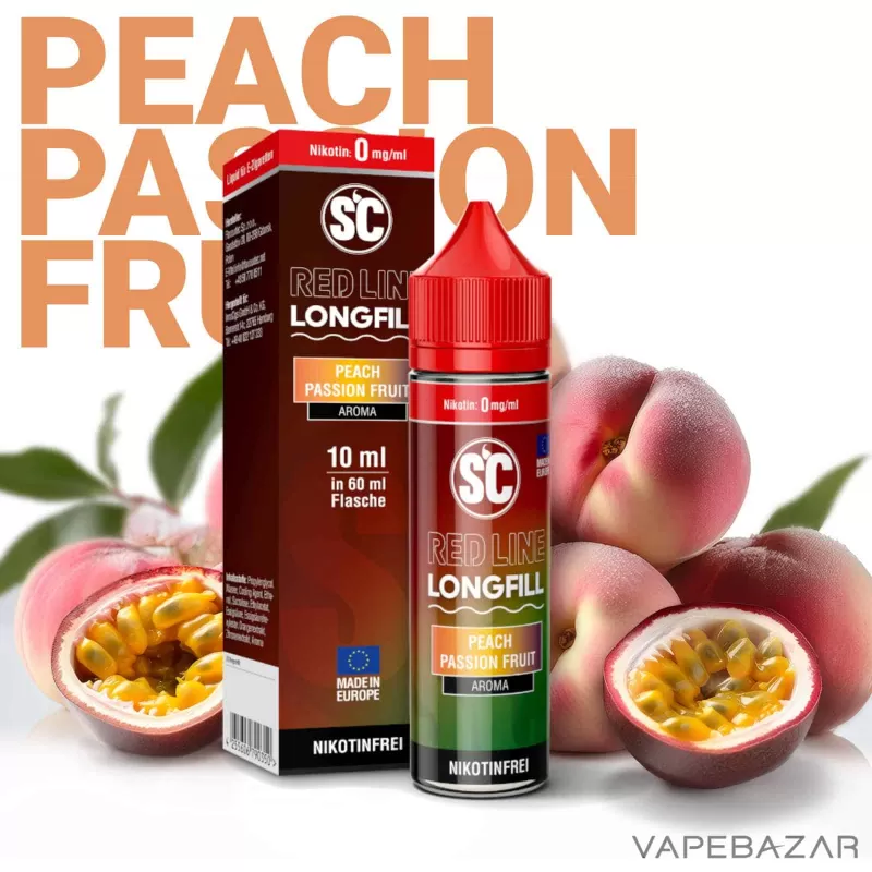 SC Red Line Longfill Aroma – Peach Passionfruit