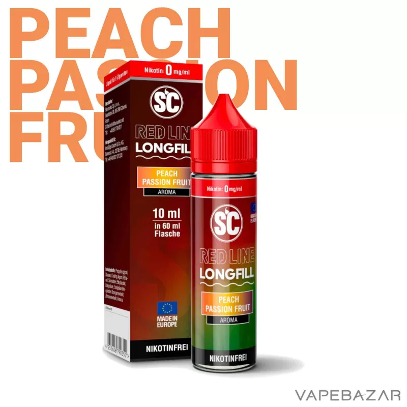 SC Red Line Longfill Aroma – Peach Passionfruit - Image 2