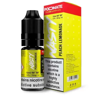 Nasty Pod Mate Salt Peach Lemonade Nic Salt E-Liquid - 10mg