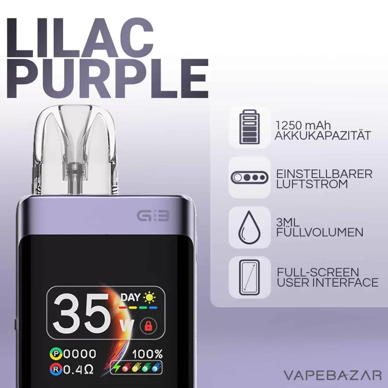 UWELL Caliburn G3 Pro KOKO – Lilac Purple - Image 2