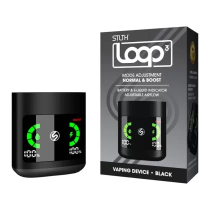 STLTH Loop 3 Closed Pod Vape Device - Black