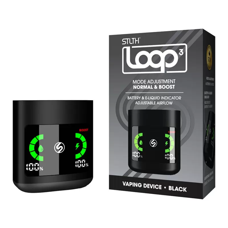 STLTH Loop 3 Closed Pod Vape Device - Black