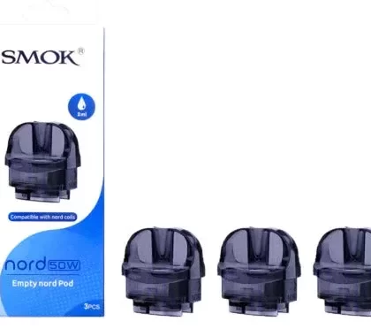 Smok Nord 50W Replacement Pods 2ml LP2 Empty Pods (Pack of 3)