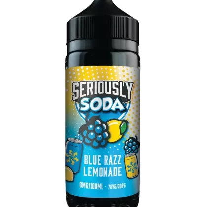 BLUE RAZZ LEMONADE E-LIQUID BY SERIOUSLY SODA / DOOZY VAPE CO 100ML 70VG
