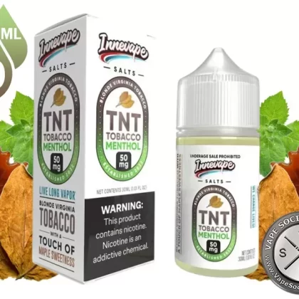 TNT Tobacco Menthol Innevape Salts 30ml - Vape Product, Vape Product
