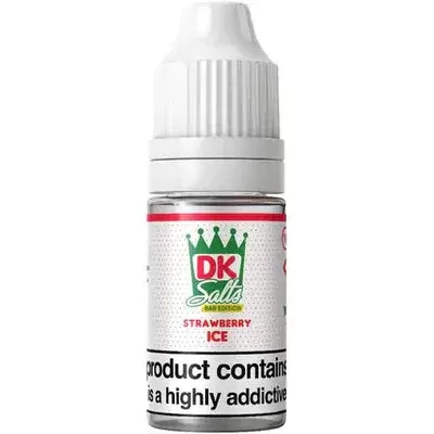 STRAWBERRY ICE NICOTINE BAR SALT E LIQUID BY DONUT KING 10ML 50VG