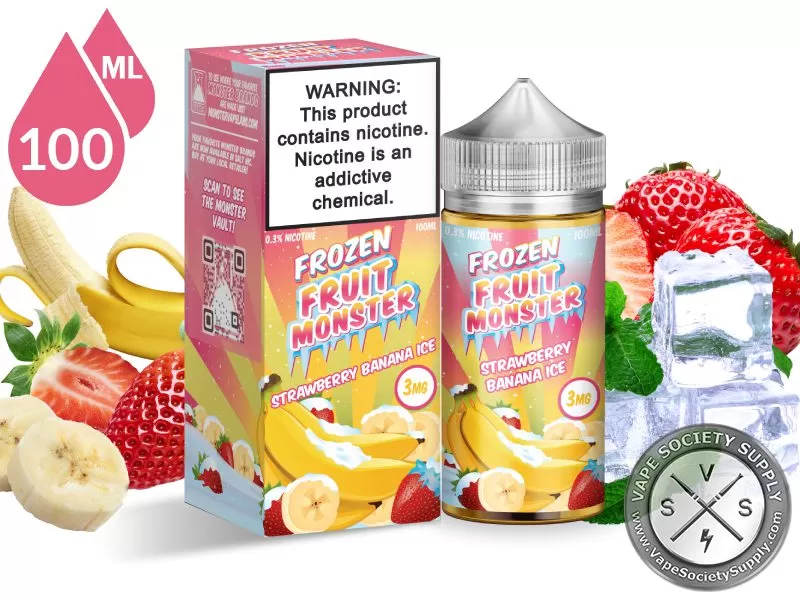 Strawberry Banana Ice Frozen Fruit Monster 100ml