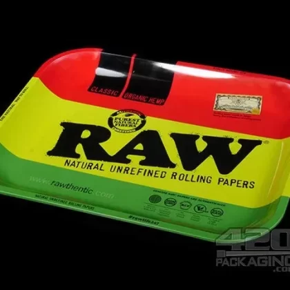 RAW Rasta Large Metal Rolling Tray - Ejuicewarehouse