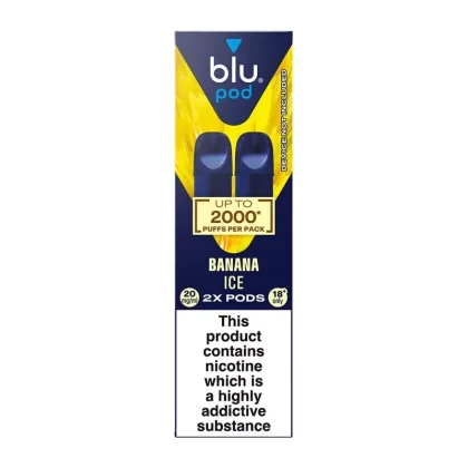 Blu Bar Banana Ice Pods (2 Pack) - Strength#20mg (1A86C4)