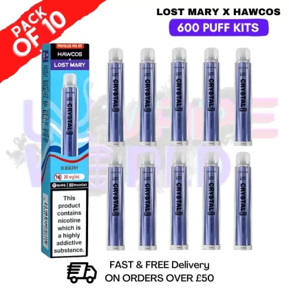Blueberry Lost Mary Crystal Pro 600 Puff Box Of 10