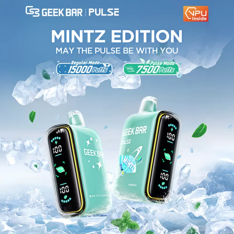 Geek Bar PULSE 15K Mintz Edition Disposable Device - 15000 Puffs - Iceymintz