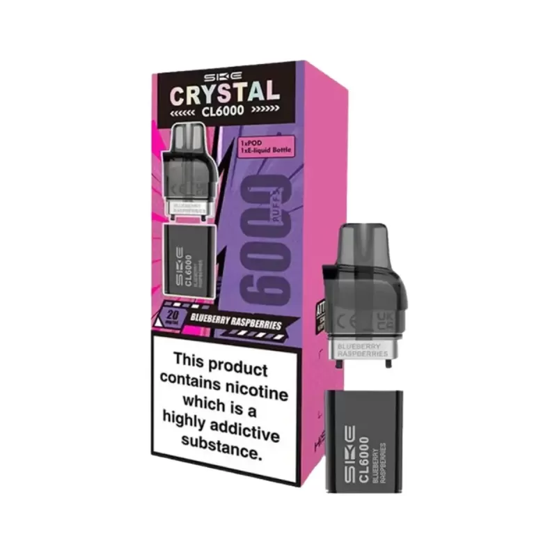 SKE Crystal CL6000 Prefilled Vape Pods - Lemon Lime - Image 3