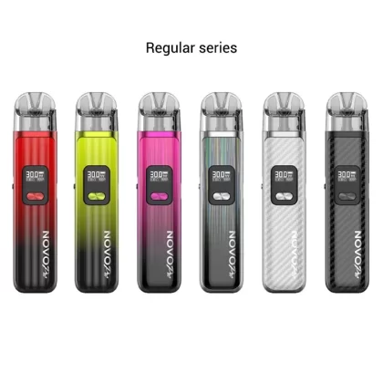 SMOK Novo Pro 30W Pod System 1300mAh - Color#Green Black>Pink Black>Silver Black>Silver Carbon Fiber>Black Carbon Fiber>Matte Black>White>Black Gun Metal>Cyan>Pale Pink>Purple Pink>Cyan Blue (8FE3E3)