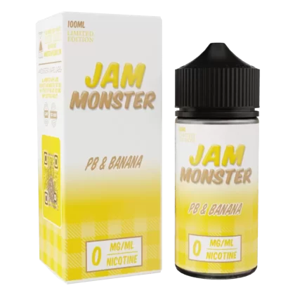 Jam Monster - PB & Banana - 100ML E-Liquid - 6MG