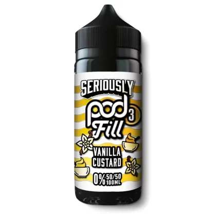 Vanilla Custard Shortfill by Seriously Pod Fill - 0 mg/ml (B4CB1D)