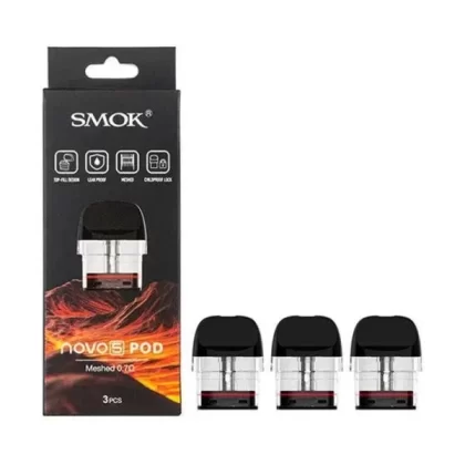 Smok Novo 5 0.7Ω Replacement Pods – Pack of 3 - Eliquidsupply
