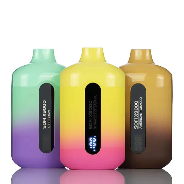 SOFI X9000 9000 Puffs Dual Mesh No Nicotine Disposable Vape 18ml - Vapejuice
