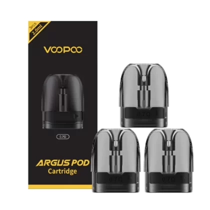 VOOPOO ARGUS REPLACEMENT POD CARTRIDGES - 0.7 Ohm, 1.2 Ohm; Single, Pack Of 3