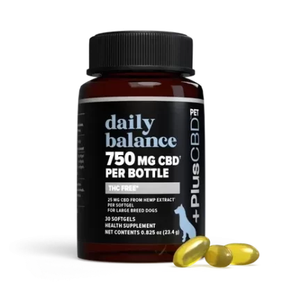 PlusCBD Daily Balance Pet CBD Softgels 25mg 30ct