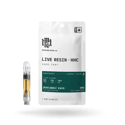 Live Resin HHC Vape Cartridge: Knockout - Strain#Llama Kush (5470EA)